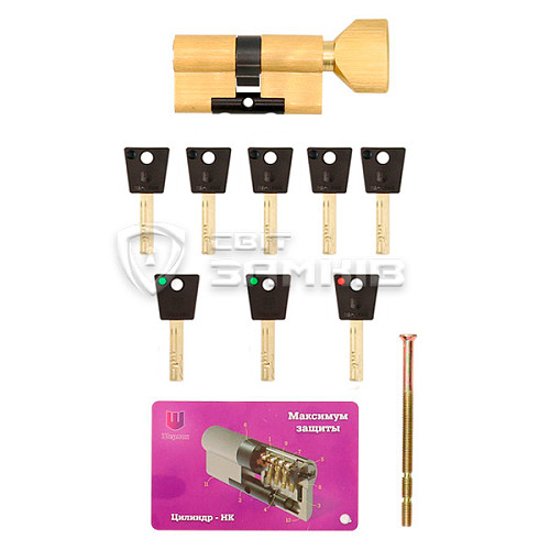 Циліндр SHERLOCK HK ABC 100T (50*50T) латунь - Фото №5