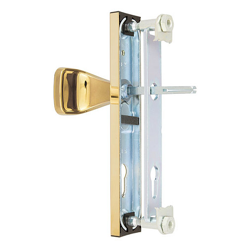 Ручки на планці ROSTEX 802 R 72мм (38-55мм) фіксована-натискна титан PVD - Фото №4