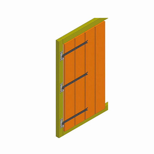 Петля AMIG мод.4200 700x35x4 мм декоративный черный - Фото №2