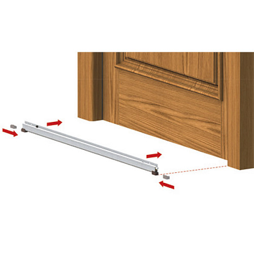 Порог накладной выдвижной COMAGLIO 1450 83-63 см коричневый - Фото №3