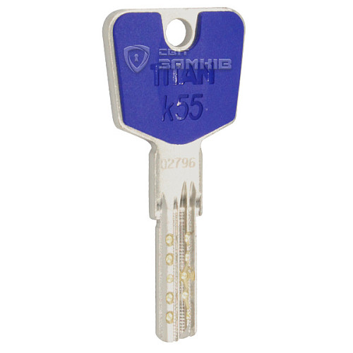 Циліндр TITAN K55 90 (40*50) нікель сатин - Фото №3