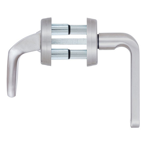 Ручки на планке с протектором ROSTEX Solid-Pro + F 90мм фиксированная-нажимная нержавеющая сталь матовая - Фото №4