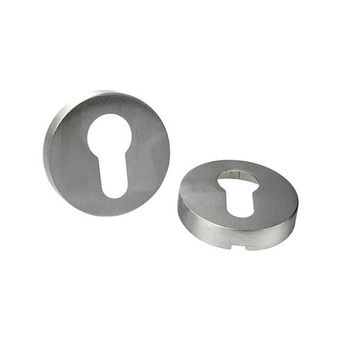 Накладки на серцевину FORME Fixa Round C02 хром матовий - Фото №2