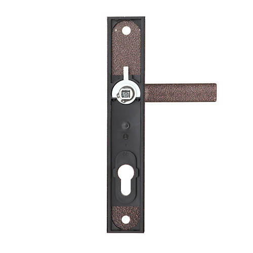 Ручки на планці з протектором ROSTEX R1 R 90мм (38-55мм) фіксована-нажимна коричневий - Фото №3