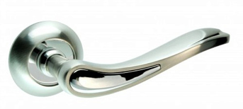 Ручки на розеті KEDR R10.064-AL SN/CP сатин/хром - Фото №2