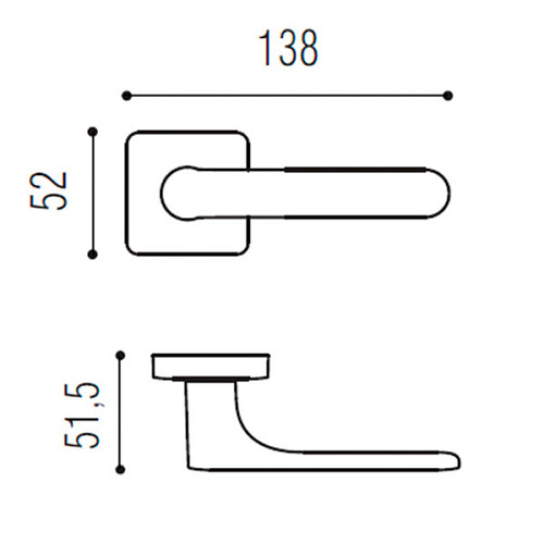 Ручки на розетте COLOMBO OneQ CC21 (CC29-CC23) белый - Фото №4