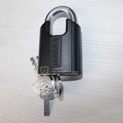 Замок для велосипеда TOKOZ Moto Pluto 50 Black з ланцюгом 200см 3 ключа - Фото №13