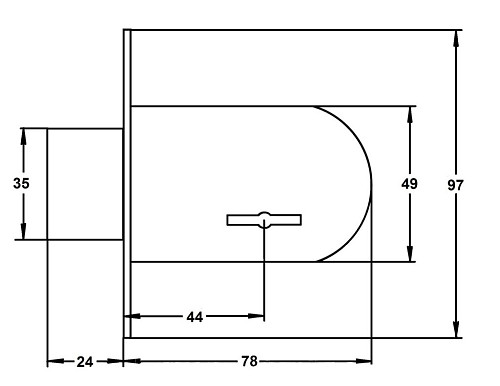 Механизм замка CLASS 700 (BS45мм) CP хром - Фото №2