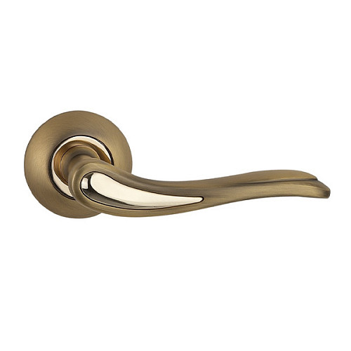 Ручки на розеті SIBA Modena (R02) матова кава/темне золото - Фото №2