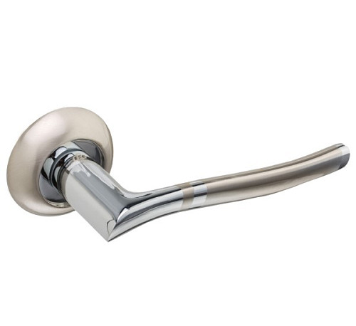 Ручки на розеті GAVROCHE Titanium AL-A5 SN/CP нікель/хром - Фото №4