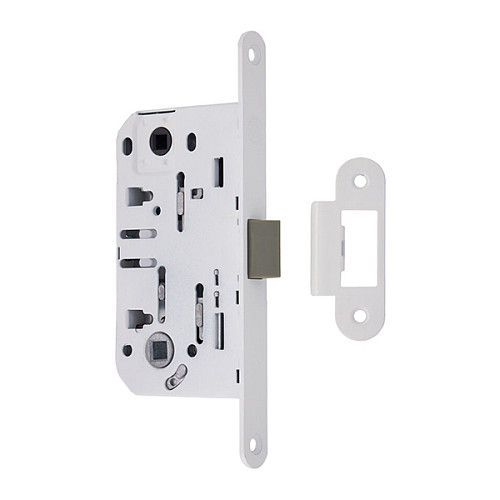 Механизм замка GAVROCHE GR96-K WC (BS50*96мм) пласт.язычок White белый - Фото №3