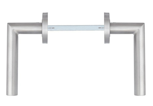 Ручки на розетте ROSTEX Vigo ES52 нержавеющая сталь матовая - Фото №3