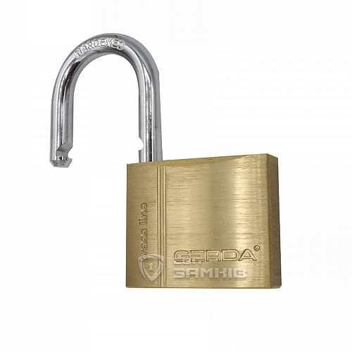 Замок навісний GERDA KMZ5010A S 50 (3 ключа) - Фото №2