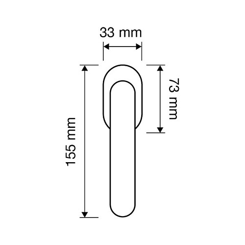 Ручка віконна LINEA CALI Marina латунь - Фото №2