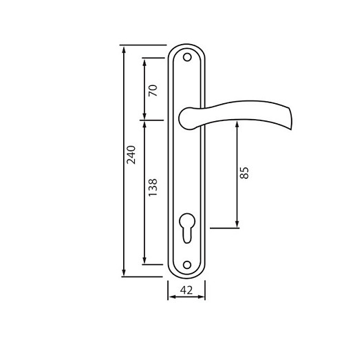 Ручки на планке SIBA Saros 85 матовый никель / хром - Фото №2