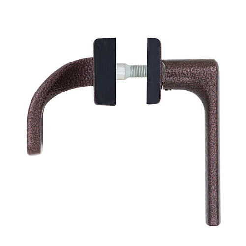 Ручки на планке ROSTEX 802 R 85мм (38-55мм) фиксированная-нажимная коричневый - Фото №5