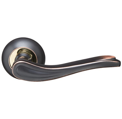 Ручки на розеті GAVROCHE Prometium AL-A5 ORB/PB чорний з патиною/золото - Фото №2