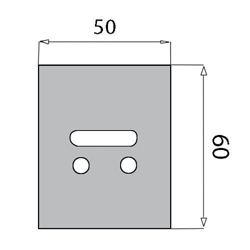 Защитная пластина ISEO марганцевая для сувальдных замков - Фото №2