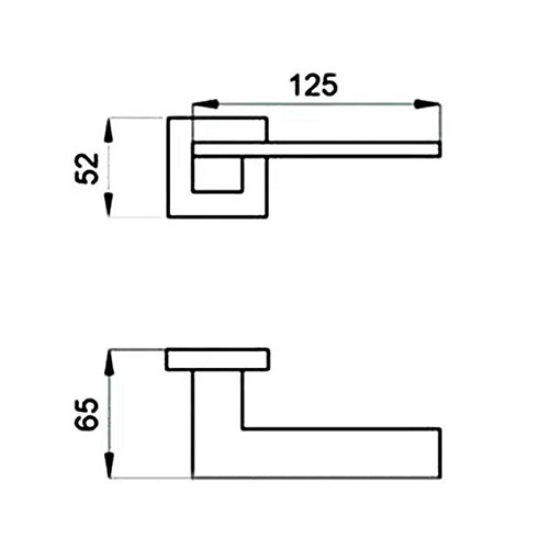 Ручки на розеті DND by MARTINELLI Esa CNE хром/чорний - Фото №4