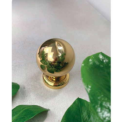 Ручка кноб FADEX Sfera PO14 поворотная L01 латунь полированная - Фото №2