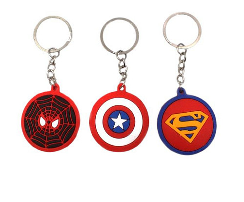 Брелок СУПЕР ГЕРОЇ резиновий (в асортименті) - Фото №2