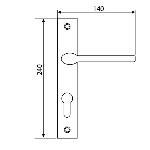 Ручки на планці CONVEX 1485-85 PZ матовий хром - Фото №2