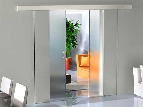 Система синхронного открывания для двойных стеклянных дверей Valcomp SYMETRIC - Фото №9