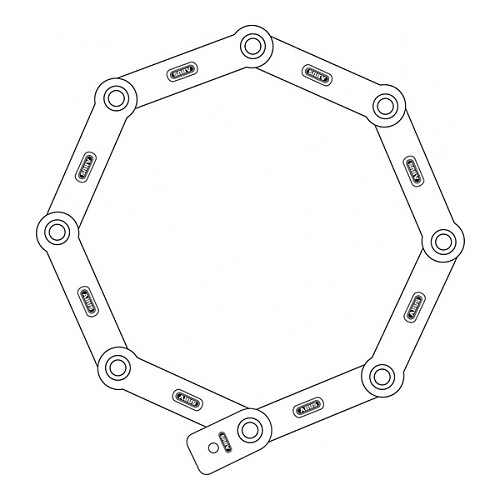 Замок для велосипеда ABUS 6000K/120 Bordo BK SH 120 см 2 ключа Black чорний - Фото №3