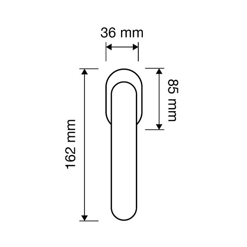 Ручка віконна LINEA CALI Liberty олово - Фото №2