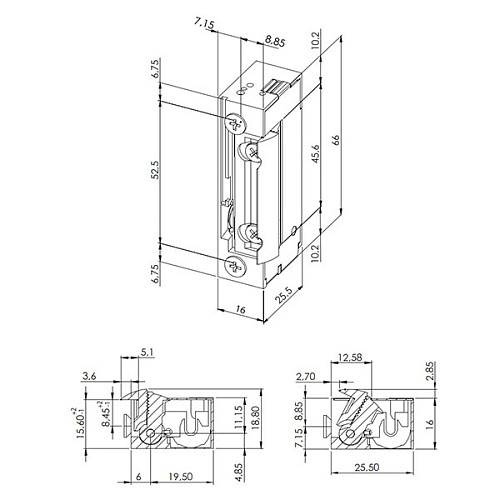 Електрозащіпка DORCAS 99-2 NF НЗ (без живлення замкнена)  - Фото №5