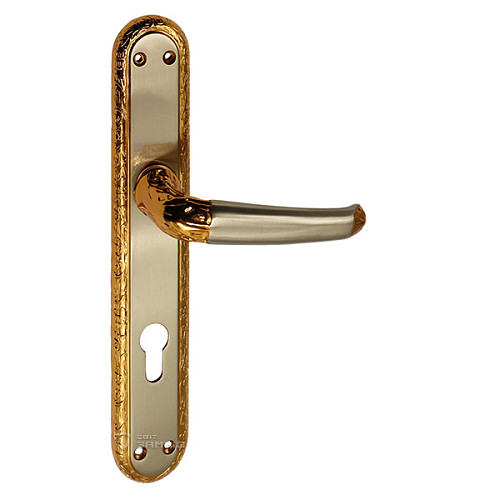 Ручки на планке OZCANLAR Yakut Yale 85 сатин/золото - Фото №2