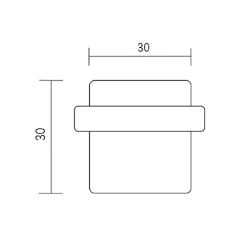 Стопор дверний підлоговий AMBITION ОКО-0732 нержавіюча сталь - Фото №2