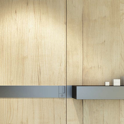 Ручки для розсувної системи AGB Wave WC B300020201 нікель матовий - Фото №4