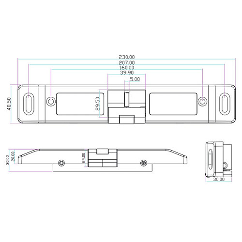 Электрозащелка YLI YS-621-S (переключатель НЗ/НО) - Фото №5