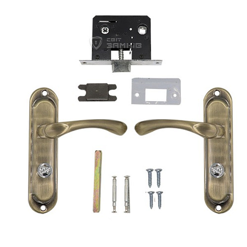 Комплект замка HI-Luke BKP04-H39 (BS45*50мм) WC AB стара бронза			 - Фото №2