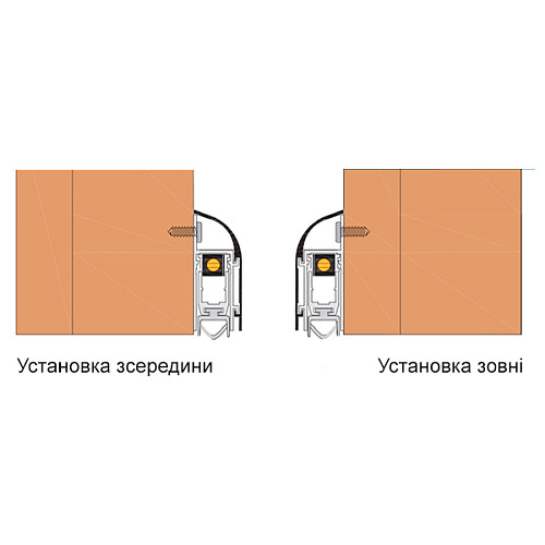 Порог накладной выдвижной COMAGLIO 1450 83-63 см белый - Фото №4