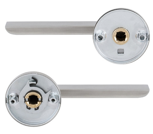 Ручки на розетте ROSTEX Solda ES53 нержавеющая сталь матовая - Фото №2