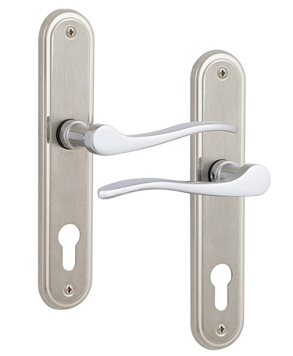 Ручки на планці ROSTEX Elegant 72мм (35-50мм) хром матовий - Фото №2