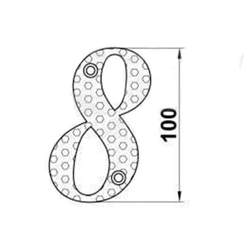 Цифра AMIG "8" черная - Фото №2