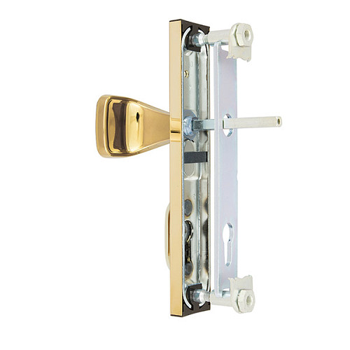 Ручки на планці з протектором ROSTEX R1 R 85мм (38-55мм) фіксована-натискна титан PVD - Фото №4