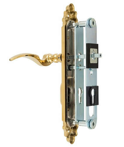 Ручки на планці з протектором ROSTEX Ozdobna R 85мм (38-45мм) титан PVD матовий - Фото №5