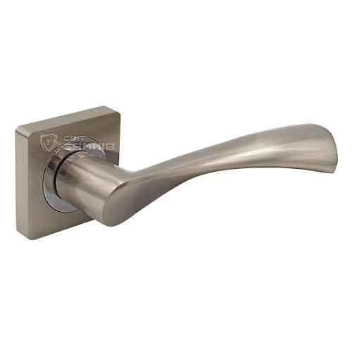 Ручки на розеті KEDR R08.023-AL SN/CP сатин/хром - Фото №4