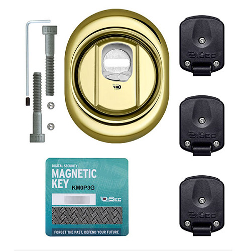 Протектор магнітний DISEC 4GN2MB 25 мм латунь PVD - Фото №8