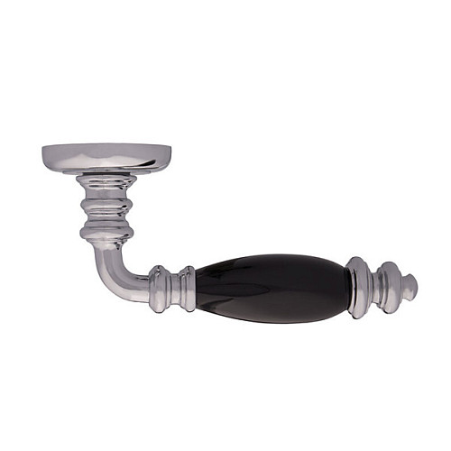 Ручки на розеті GAVROCHE Cesium (Z8) CP/BLACK хром/чорний - Фото №2