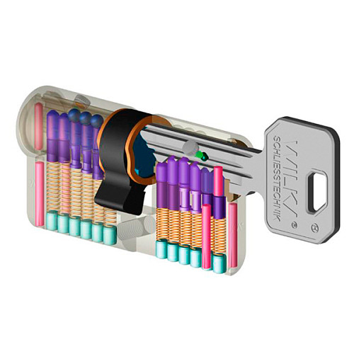 Циліндр WILKA 1400 C Premium 130 70 (30*40) нікель - Фото №6