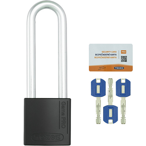 Замок навісний TOKOZ Gama OS PRO 50 (100 мм, 3 ключа) чорний - Фото №4