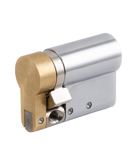 Цилиндр половинка ABLOY Protec2 51,5 (41*10,5) хром полированный 3 ключа - Фото №3