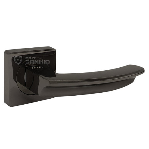 Ручки на розетте KEDR R06.593-AL black nickel черный никель - Фото №2