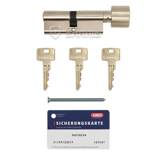 Циліндр ABUS S60P 100T (55*45T) нікель - Фото №6