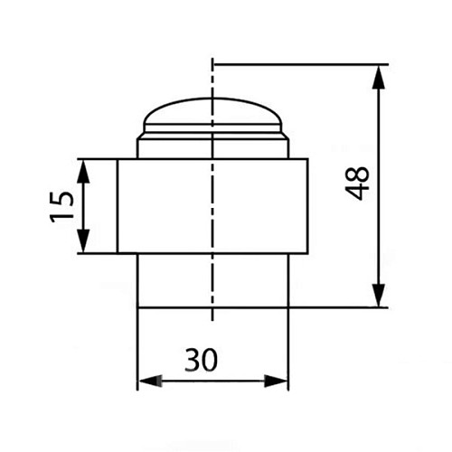 Стопор дверной напольный SIBA SB-DS 101 анодированный никель  - Фото №2